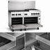 Thumbnail image #3 for Vulcan Endurance 60-Inch Gas Restaurant Range with 6 Open Burners, 24-Inch Charbroiler, and 2 Standard Ovens, Propane