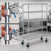 Thumbnail image #3 for Metro Super Erecta Super Adjustable Wire Stem Caster Cart, 36 x 18 x 67-7/8 Inches, 5 Shelves, Chrome Finish