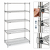 Thumbnail image #3 for Metro Super Erecta Super Adjustable Starter Wire Shelving Unit, Chrome Plated, 30 x 21 x 74 Inches, 5 Shelves