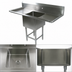 Thumbnail image #3 for John Boos Pro-Bowl 1-Compartment Stainless Steel Sink with Left and Right Drainboards, 14-Inch Deep Bowl, 105-1/4 Inch Wide