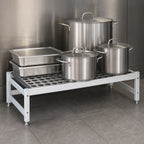 Thumbnail image #3 for Fermod Fermostock 1R31C12 31"W x 22"D x 12"H Anodized Aluminum Dunnage Rack, 800 lb. Capacity