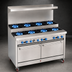 Thumbnail image #3 for Comstock-Castle 72-Inch Commercial Gas Step-Up Range with 12 Star Burners and 2 Standard Ovens