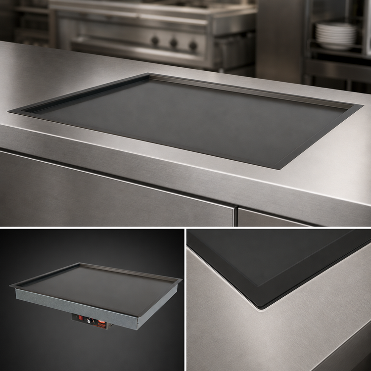 Product image #3 for Hatco Glo-Ray 48-Inch Built-In Rectangular Heated Shelf with Recessed Top