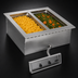 Thumbnail image #3 for Eagle Group SGDI-2-240T6 Two-Well Drop-In Electric Hot Food Well, Without Drain, 240V