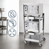Thumbnail image #3 for AccuTemp Steam'N'Hold Double Stacked 2-Cavity Connectionless Vacuum Steamer with Stand, 208/240V, 3-Phase