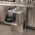 Thumbnail image #3 for BK Resources Freestanding Underbar Mixing Station with Drainboard and Add-On Blender Shelf, 12 x 21-1/4-Inch, Pedestal Base