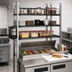 Thumbnail image #3 for Eagle Group 36-Inch Sandwich Prep Station with 3 Adjustable Wire Overshelves