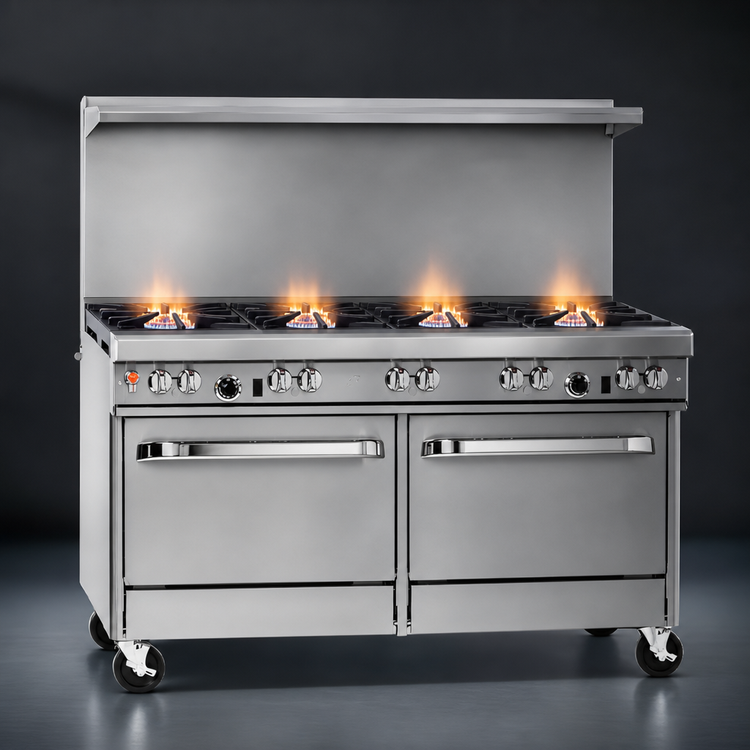 Product image #3 for Southbend Ultimate 60-Inch Gas Restaurant Range with 4 Open Burners, 36-Inch Charbroiler, Standard Oven and Convection Oven