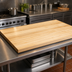 Thumbnail image #3 for John Boos Boos Block Kitchen Countertop, 72 x 38 Inches, 1-1/2 Inch Thick, Edge Grain Northern Hard Rock Maple, Varnique Finish