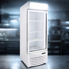 Thumbnail image #3 for Excellence Commercial Products GDF-13 12 Cu. Ft. One-Section Glass Door Freezer, White, Hinged Door, Bottom-Mounted Refrigeration