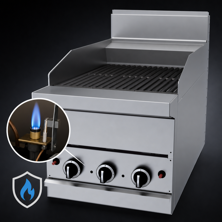 Product image #3 for Garland GF Starfire Pro GF Sentry Flame Failure Series 18-Inch Countertop Gas Charbroiler