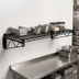 Thumbnail image #3 for Quantum WDWB2160BK Wall-Mount Cantilever Single Wire Shelf, 60 x 21 Inches, Black Epoxy Antimicrobial Finish