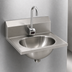 Thumbnail image #3 for Eagle Group Wall-Mount Hand Sink with Battery-Powered Electronic Eye Gooseneck Spout, 13-1/2 x 9-3/4 x 6-3/4-Inch Bowl, 304 Stainless Steel