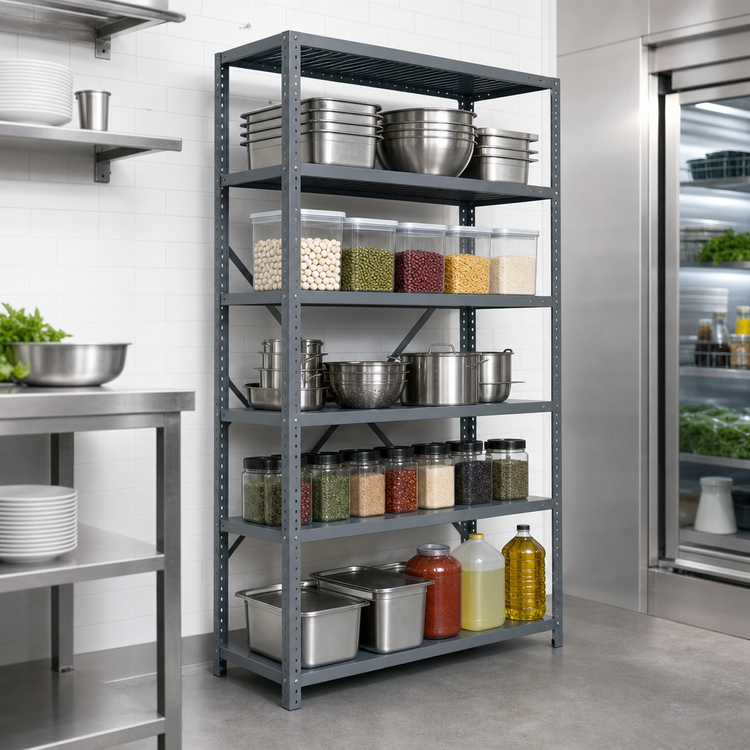 Product image #3 for IRONMAN 5-Shelf Stationary Steel Wire Shelving Unit, 18 x 42 x 75 Inches