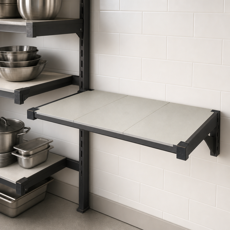 Product image #3 for Camshelving Elevation Add-On Wall Shelf Kit, 21 x 36 Inches, Solid, Brushed Graphite