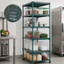 Thumbnail image #3 for QuadPlus 5-Tier Mobile Starter Wire Shelving Unit, 36 x 18 x 74 Inches