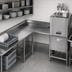 Thumbnail image #3 for Eagle Group Left-Hand Clean Corner Dishtable, 96-Inch Machine-to-Corner x 60-Inch Corner-to-End, 30-Inch Working Depth, 16/304 Stainless Steel