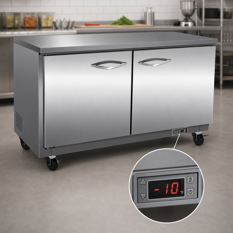 Product image #3 for IKON Refrigeration IUC36F Two-Section Undercounter Freezer, 7.7 Cu. Ft., 36-Inch Wide, Stainless Steel, 115V