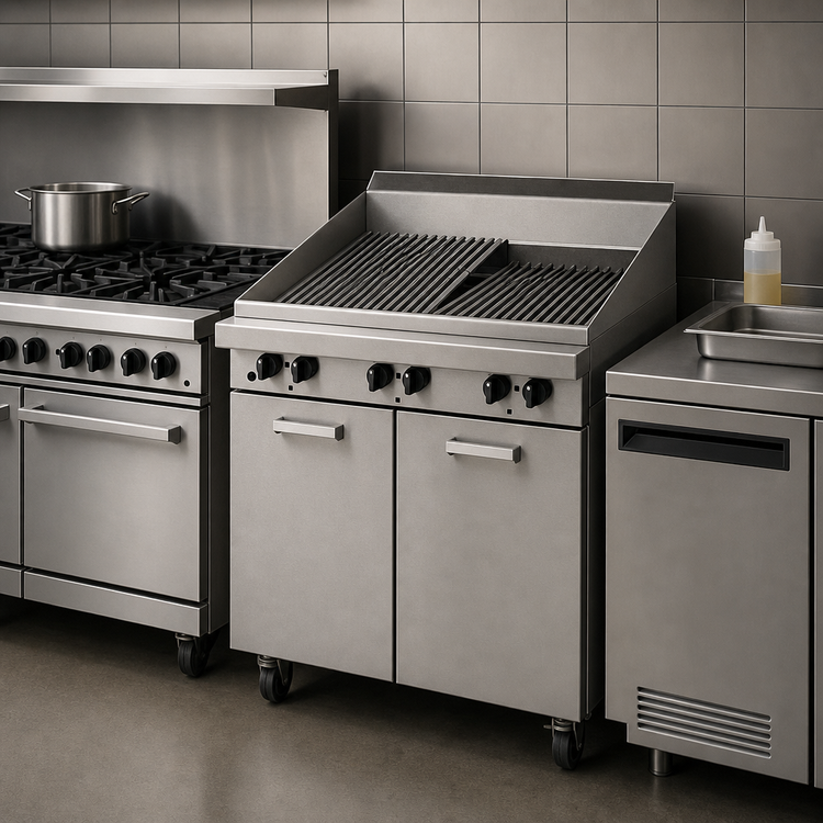 Product image #3 for Garland Master Series 24-Inch Heavy-Duty Range-Match Gas Charbroiler with Storage Base