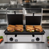 Thumbnail image #3 for Eurodib Double Countertop Electric Panini Grill with Cast Iron Plates, 208-240V