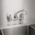 Thumbnail image #3 for Fisher Backsplash-Mount Faucet with 16-Inch Swing Spout, 8-Inch Centers