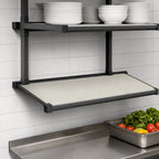 Thumbnail image #3 for Cambro Camshelving® Elevation EWSSKA1842S580 Wall-Mounted Solid Add-On Shelf Kit, 18 x 42 Inches, Brushed Graphite