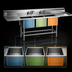 Thumbnail image #3 for Eagle Spec-Master FN Series Three-Compartment Sink with Left Drainboard, 91.5 Inch W, 14 Gauge Stainless Steel