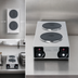 Thumbnail image #3 for Nemco Vertical Double Burner Electric Hot Plate, Brushed Stainless Steel, 25-1/2 Inch W, 240V