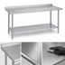 Thumbnail image #3 for Duke 72-Inch x 36-Inch 16-Gauge 300 Series Stainless Steel Work Table with 1-1/8-Inch Riser and Galvanized Undershelf