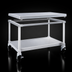 Thumbnail image #3 for New Age 60-Inch Mobile Aluminum Equipment Stand with Marine Edge 12-Gauge Top and Undershelf