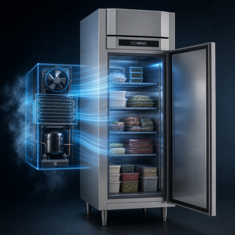 Product image #3 for Victory UltraSpec Extra Wide Single-Section Solid Door Reach-In Freezer, 24.08 Cu. Ft., Self-Contained