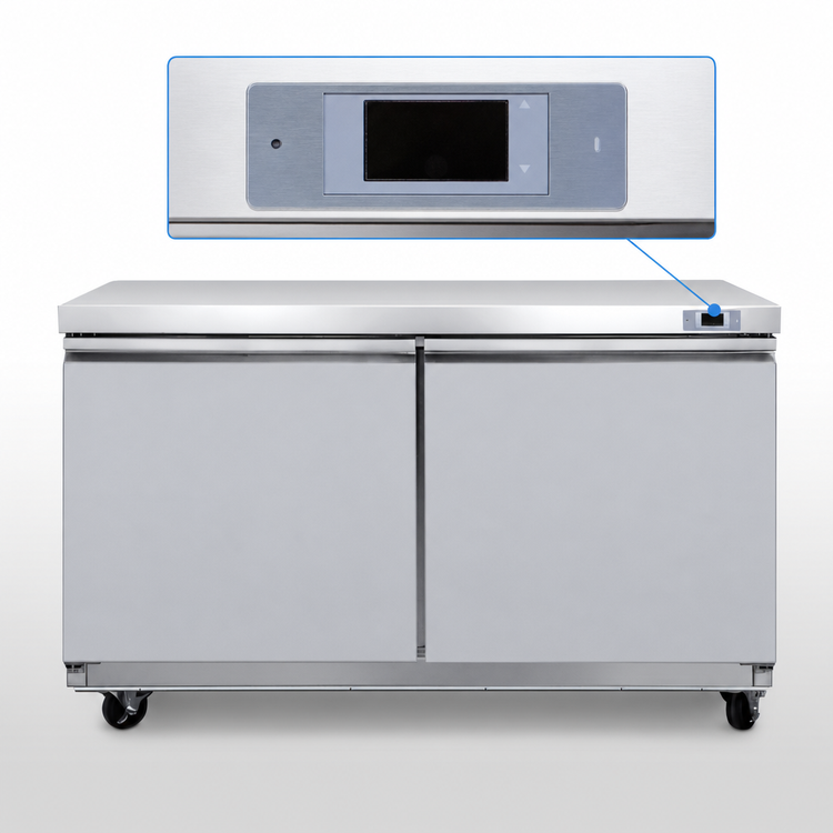 Product image #3 for Maxx Cold V-Series 48-Inch Undercounter Freezer with 2 Solid Doors, 14.1 Cu. Ft.