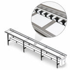 Thumbnail image #3 for Dinex DXIESR12 12 ft Stainless Steel PVC Roller Tray Make-Up Conveyor