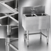 Thumbnail image #3 for Spec-Bar Two-Compartment Underbar Sink Unit, 24 Inch W x 19 Inch D, 304 Stainless Steel