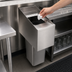 Thumbnail image #3 for Krowne Royal Series 12-Inch x 24-Inch Underbar Trash Station, Stainless Steel, No Legs