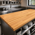 Thumbnail image #3 for John Boos Appalachian Red Oak Island Countertop, Blended Rails and Edge Grain Construction, 144