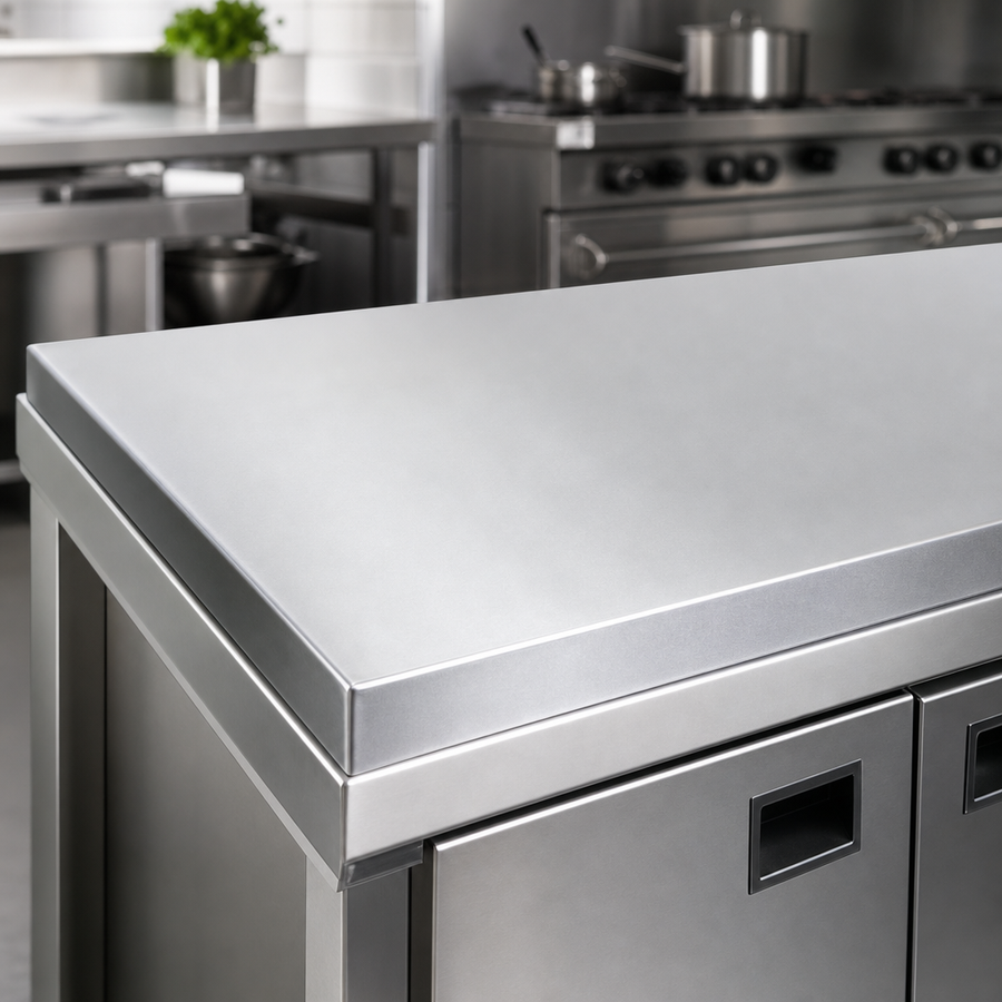 16-Gauge Stainless Steel Top