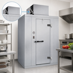 Thumbnail image #3 for Kolpak Polar-Pak PX7-1010-CT Indoor Floorless Walk-In Cooler, Top-Mounted Self-Contained Refrigeration, 10' x 10' x 7' 6.25", Galvalume