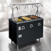 Thumbnail image #3 for Vollrath 2-Series Affordable Portable 3-Well Mobile Hot Food Station with Open Storage Base and Buffet Breath Guard
