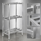 Thumbnail image #3 for Channel Manufacturing Lifetime Tough DR2460-3 3-Shelf Aluminum Channel-Style Dunnage Shelving, 60 x 24 x 64 Inches