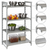 Thumbnail image #4 for Cambro Camshelving Premium 4-Shelf Vented and Solid Stationary Starter Unit, 30-Inch Wide x 24-Inch Deep x 72-Inch High, Speckled Gray
