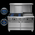 Thumbnail image #3 for Southbend Ultimate 60-Inch Commercial Gas Range with 4 Open Burners, 36-Inch Griddle, and 2 Cabinets