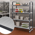 Thumbnail image #3 for Cambro Camshelving Elements XTRA 4-Tier Solid Stationary Polymer Shelving Starter Unit, 18 x 42 x 64 Inches, Speckled Gray