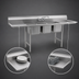 Thumbnail image #3 for Eagle Group 414 Series Coved-Corner Three-Compartment Sink with Double 24-Inch Drainboards