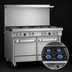 Thumbnail image #3 for Southbend Ultimate 48-Inch Gas Restaurant Range with 6 Open Burners, Standard Oven and Cabinet Base