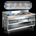 Thumbnail image #3 for La Rosa Refrigeration 72-Inch Electric Water Bath Hot Food Table with 5 Pan Openings, Open Cabinet Base