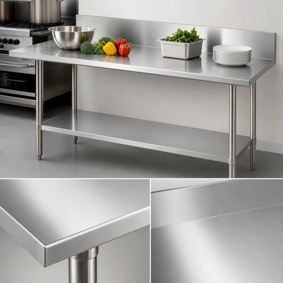 16-Gauge 300-Series Stainless Steel Top
