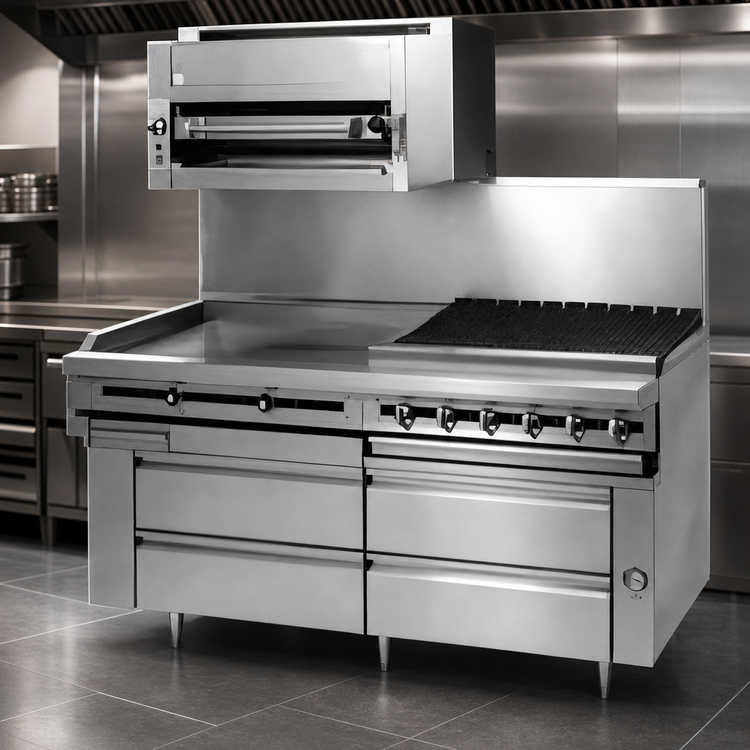 Product image #3 for Titan JMRH-36B 36" Modular Heavy Duty Gas Charbroiler