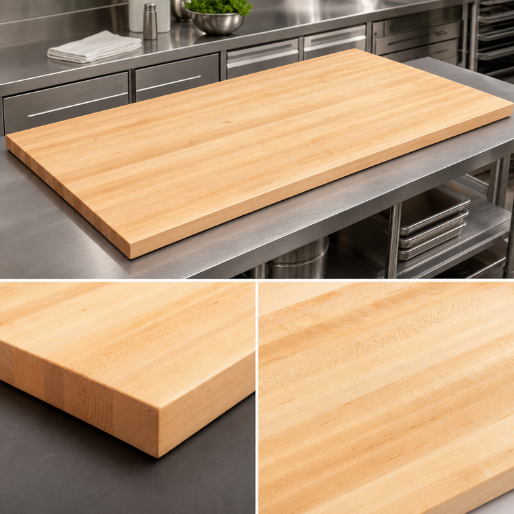 Product image #3 for Boos Block 96 Inch x 36 Inch x 2-1/4 Inch Kitchen Countertop, Northern Hard Rock Maple, Edge Grain, Oil Finish