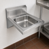 Thumbnail image #3 for BK Resources Wall Mounted Stainless Steel Hand Sink with 14 x 16-Inch Bowl, 5-Inch Depth and 8-Inch Riser